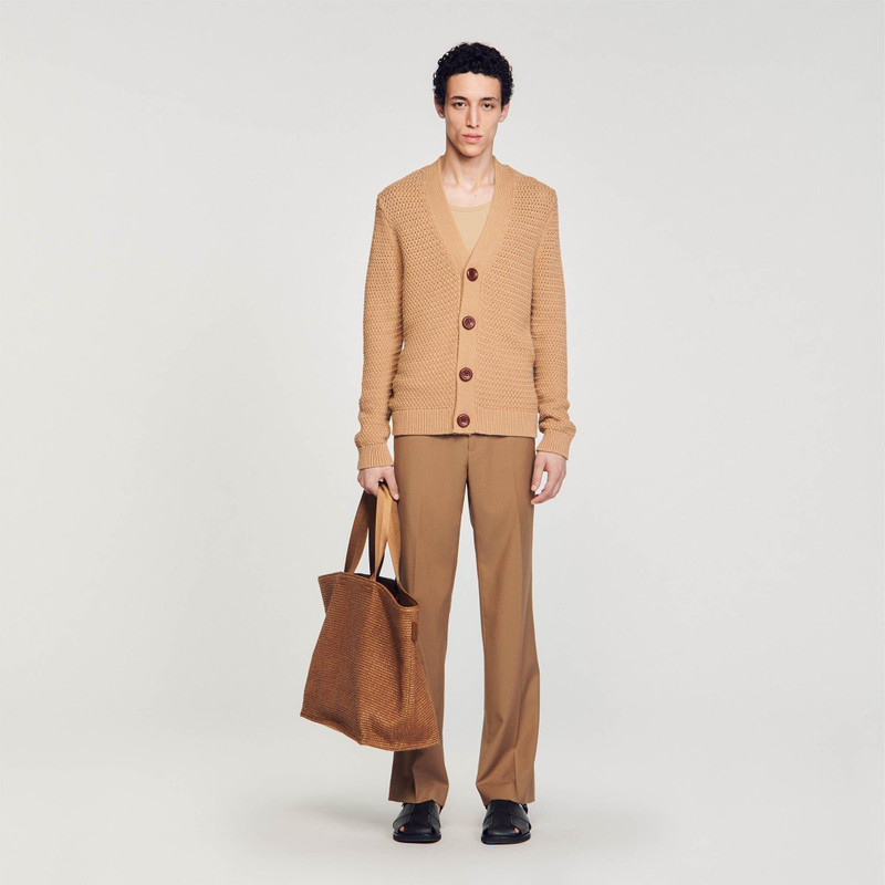 Sandro OPENWORK KNIT CARDIGAN outlook