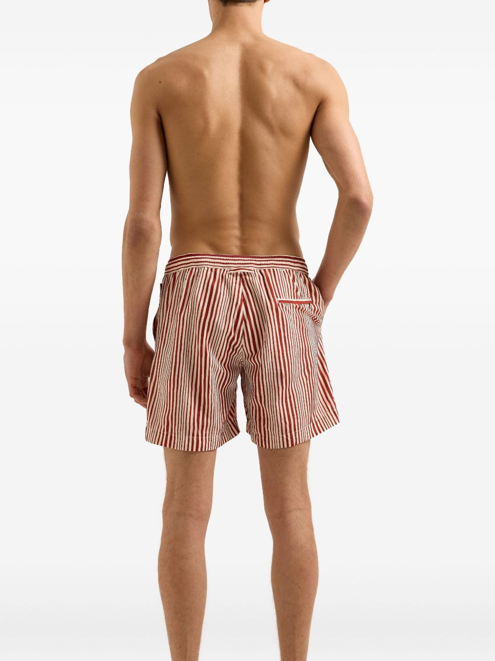 Bulldog striped swim shorts - 4