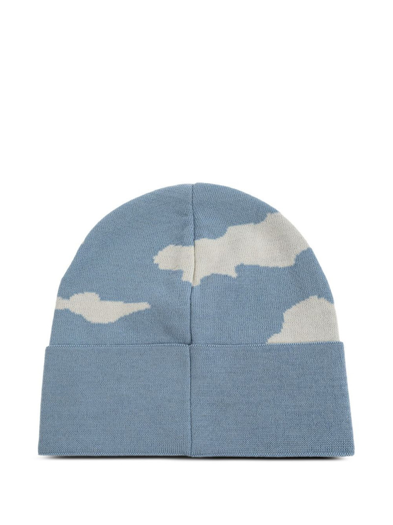 Moschino cloud-print wool beanie outlook