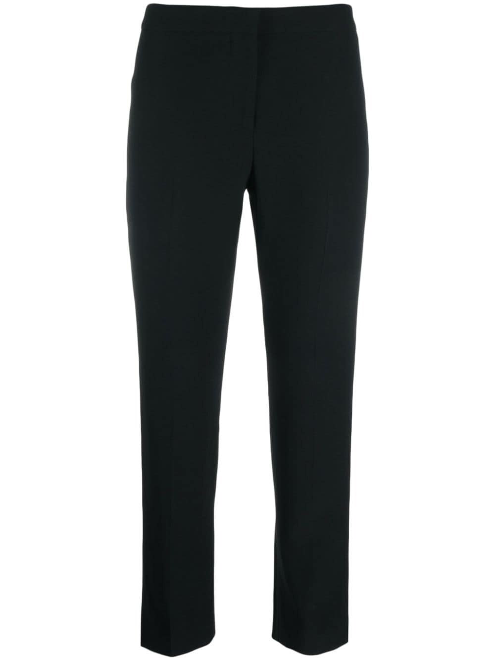 cropped straight-leg trousers - 1