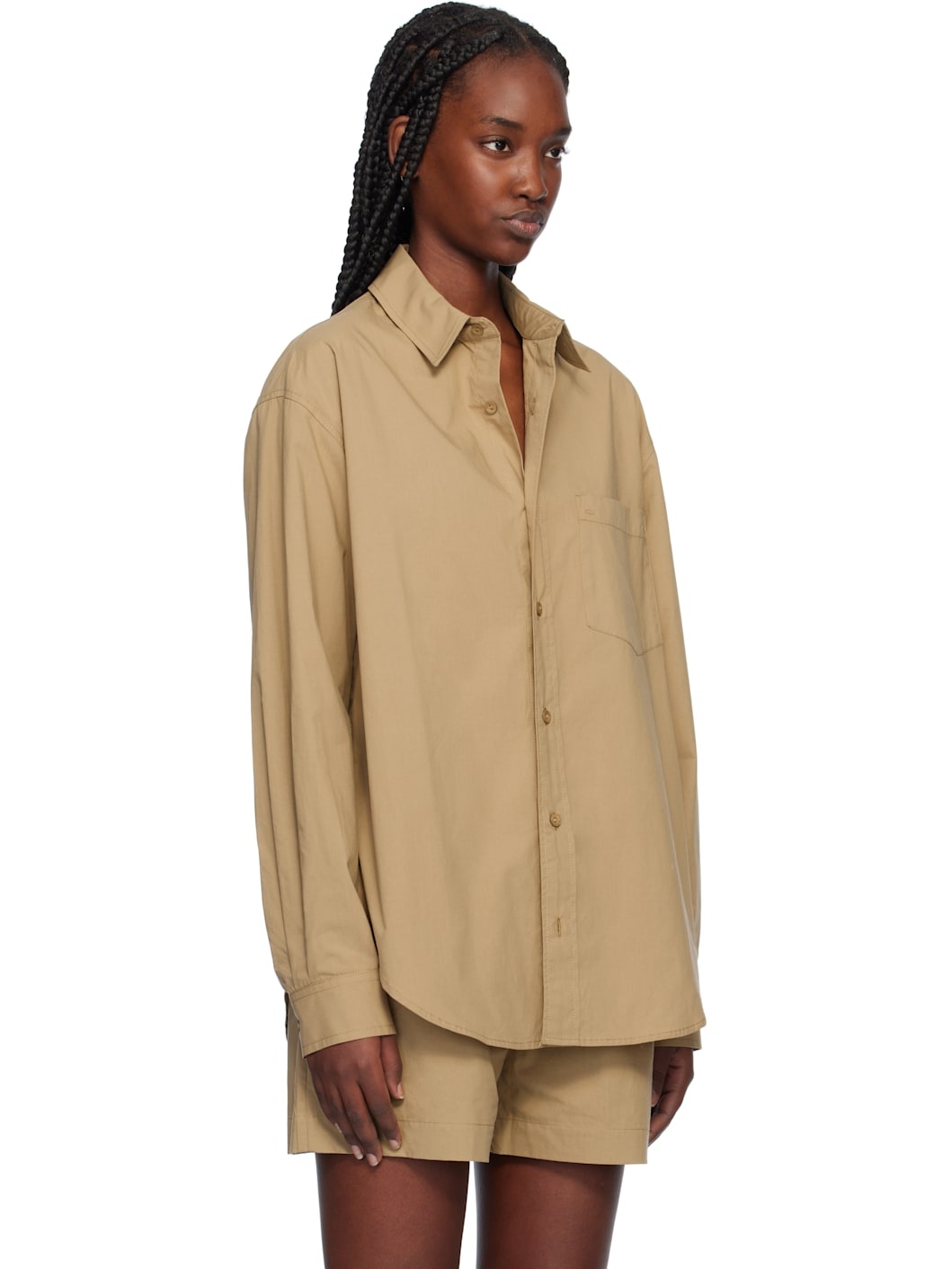 Tan Relaxed Shirt - 2