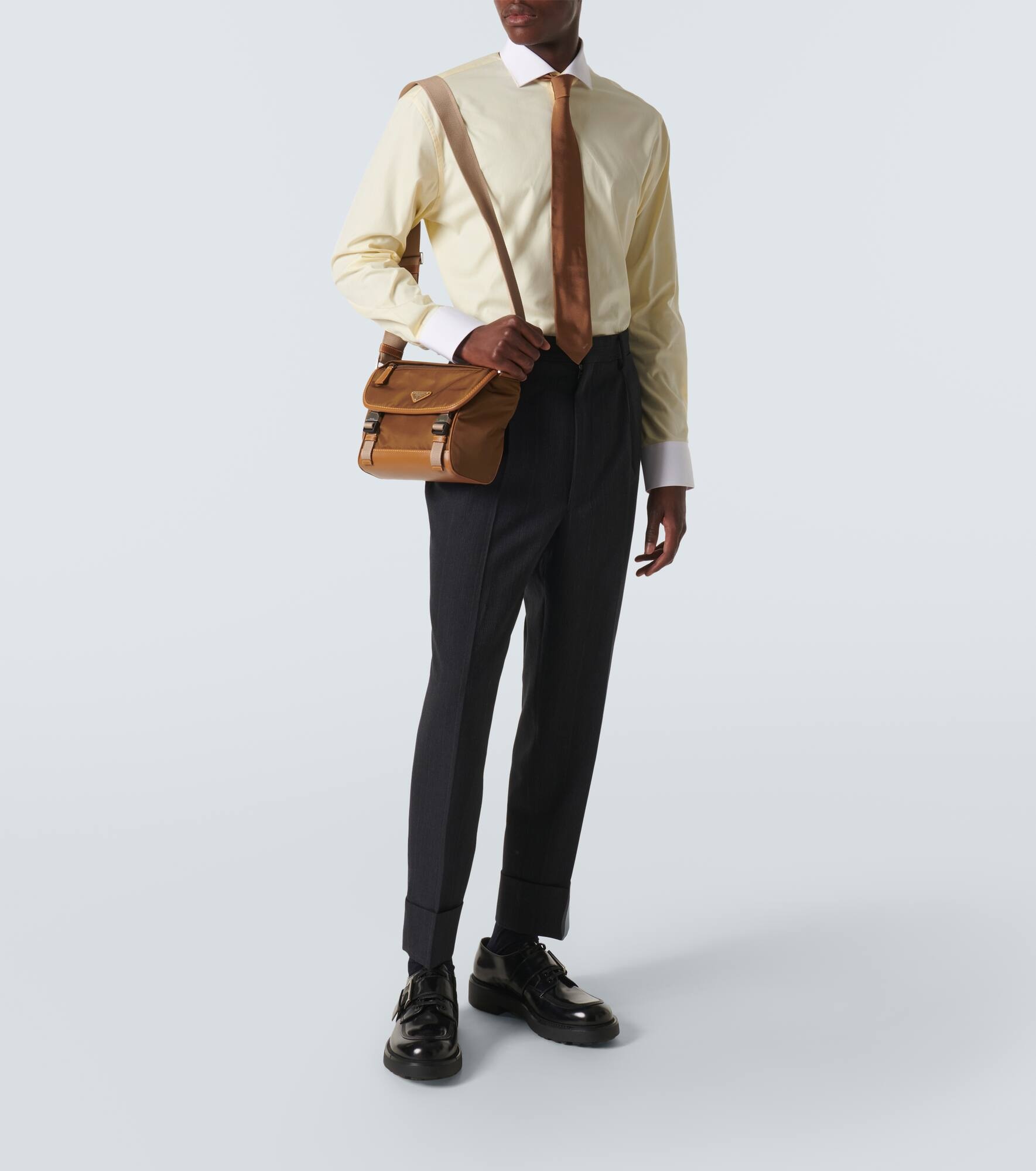Re-Nylon leather-trimmed shoulder bag - 7