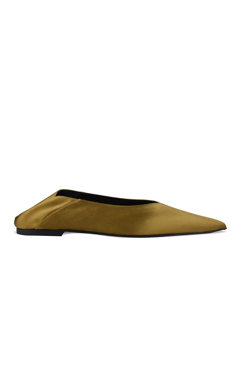SAINT LAURENT nour slippers in satin outlook