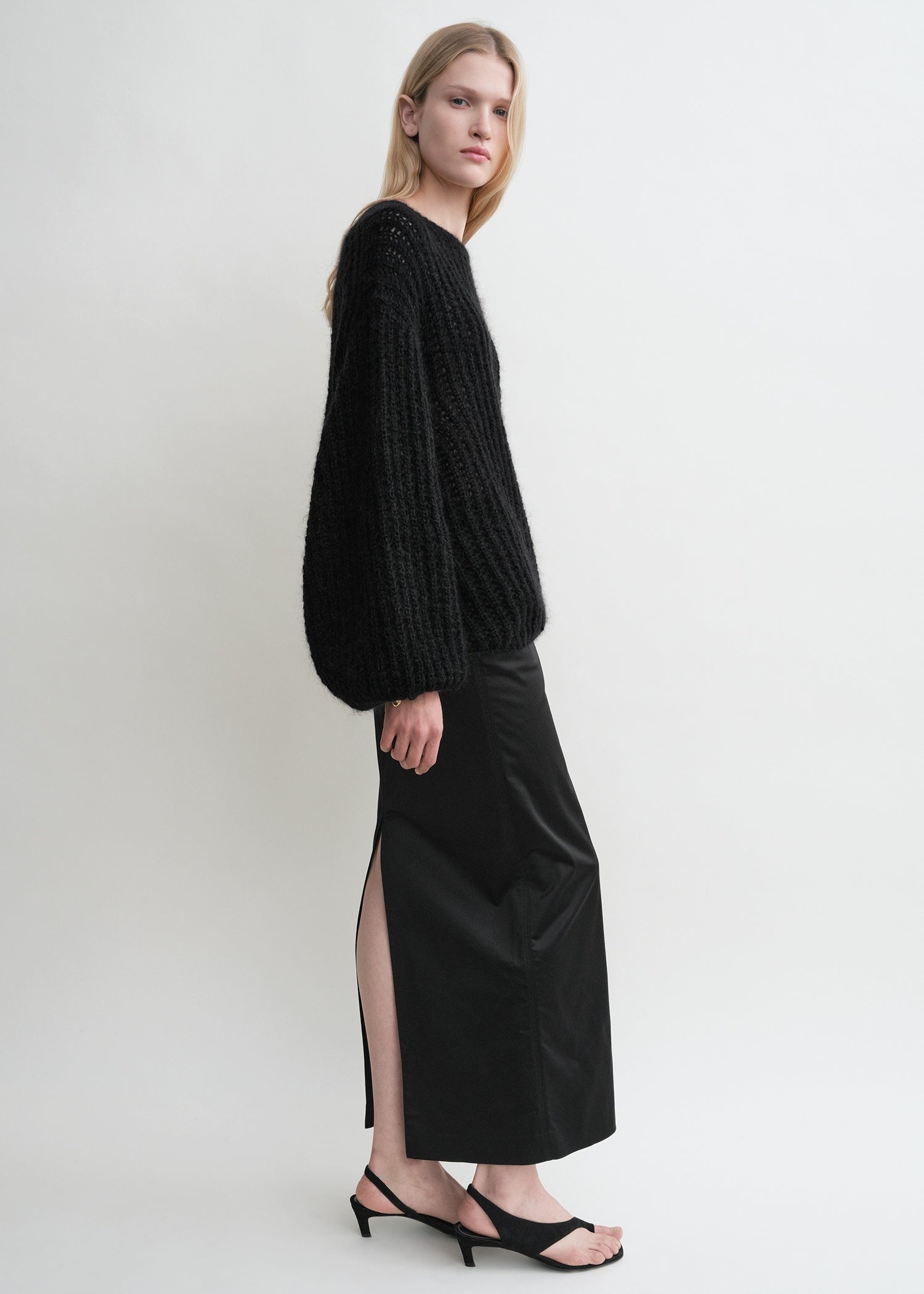 Puffed knit black - 3