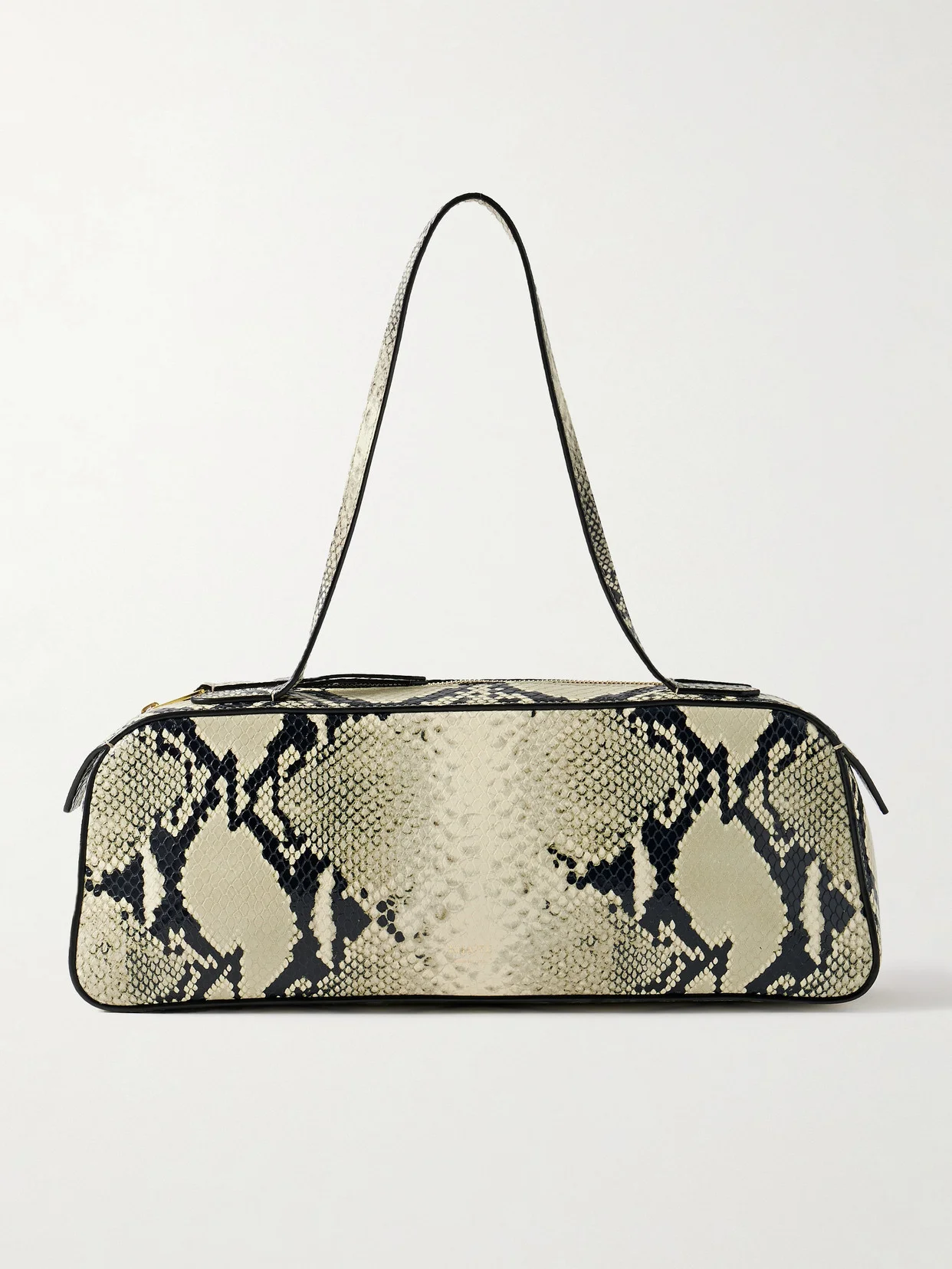 Simona Snake-effect Leather Shoulder Bag - 1