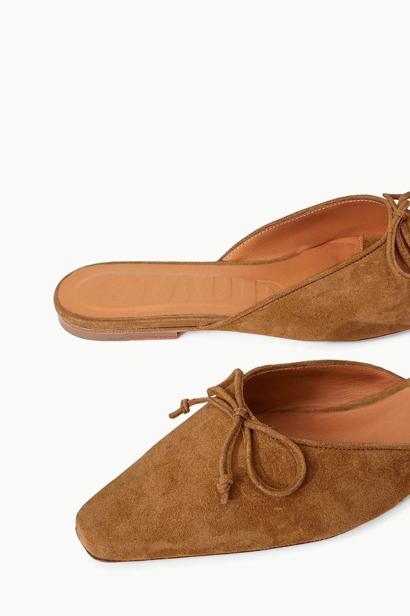 STAUD GINA MULE TAN SUEDE 3