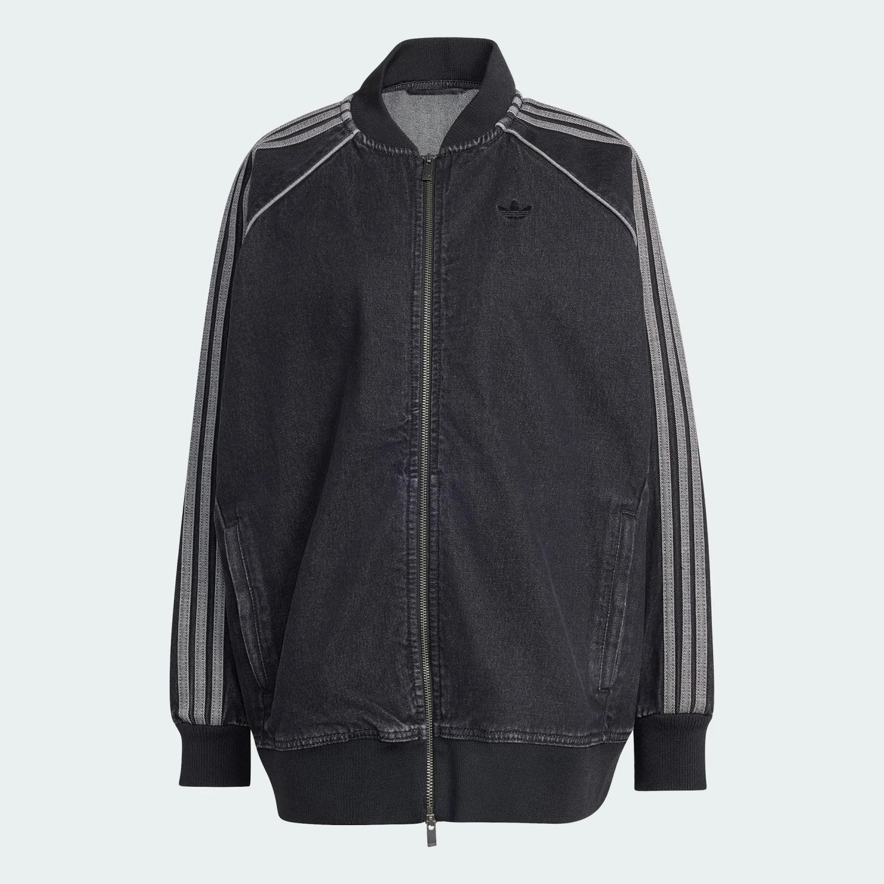 SST OVERSIZED DENIM TRACKTOP - 1