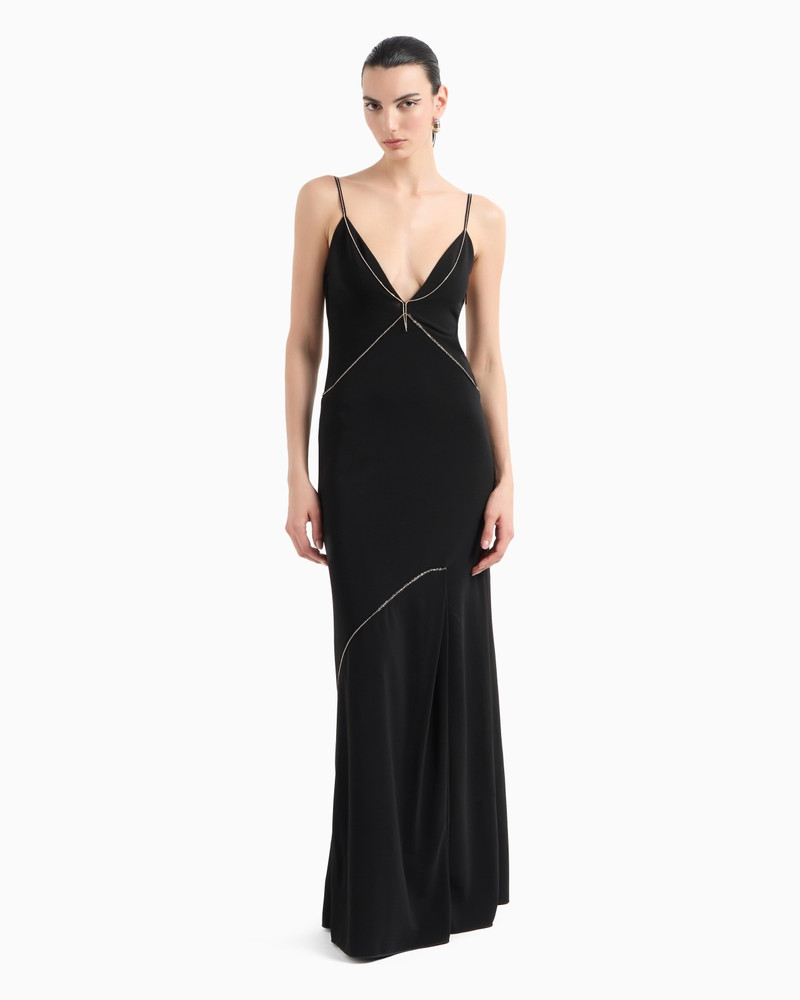 GIORGIO ARMANI LONG VISCOSE-JERSEY DRESS outlook