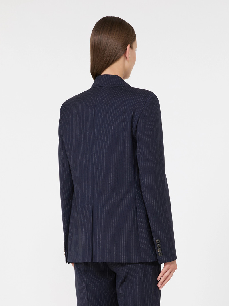 UMICO Plain-weave wool double-breasted jacket - NAVY 4
