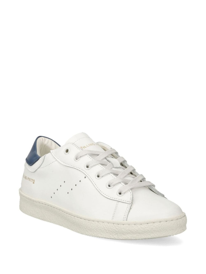 Filling Pieces logo-embroidered leather sneakers outlook