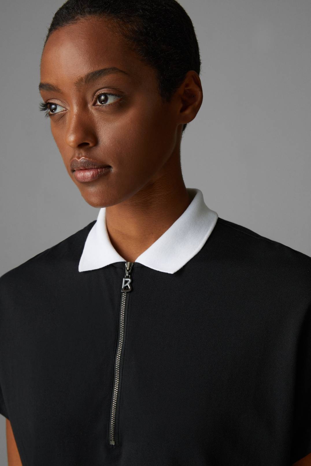 LISS FUNCTIONAL POLO SHIRT IN BLACK - 4