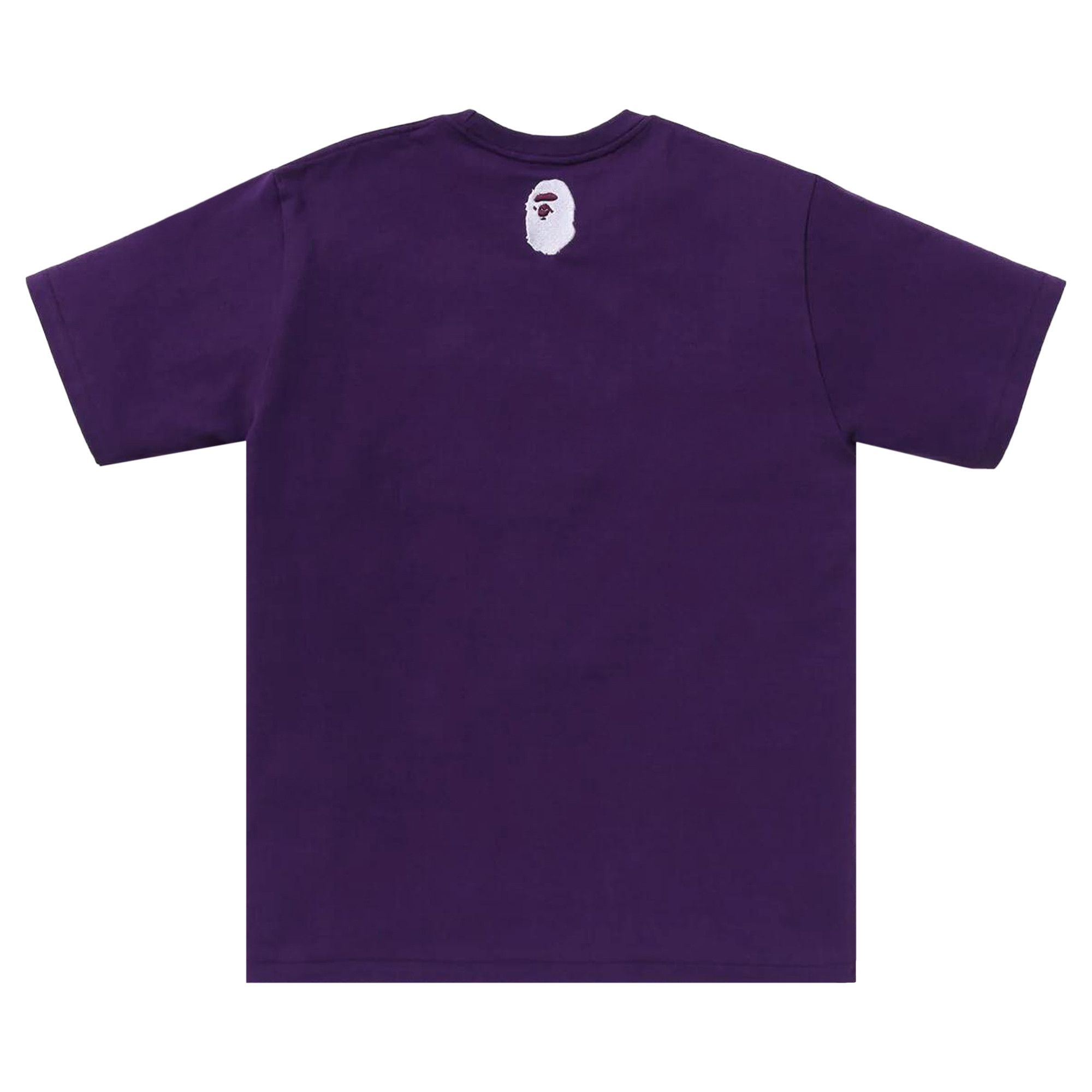 BAPE A Bathing Ape Logo Tee 'Purple' - 2