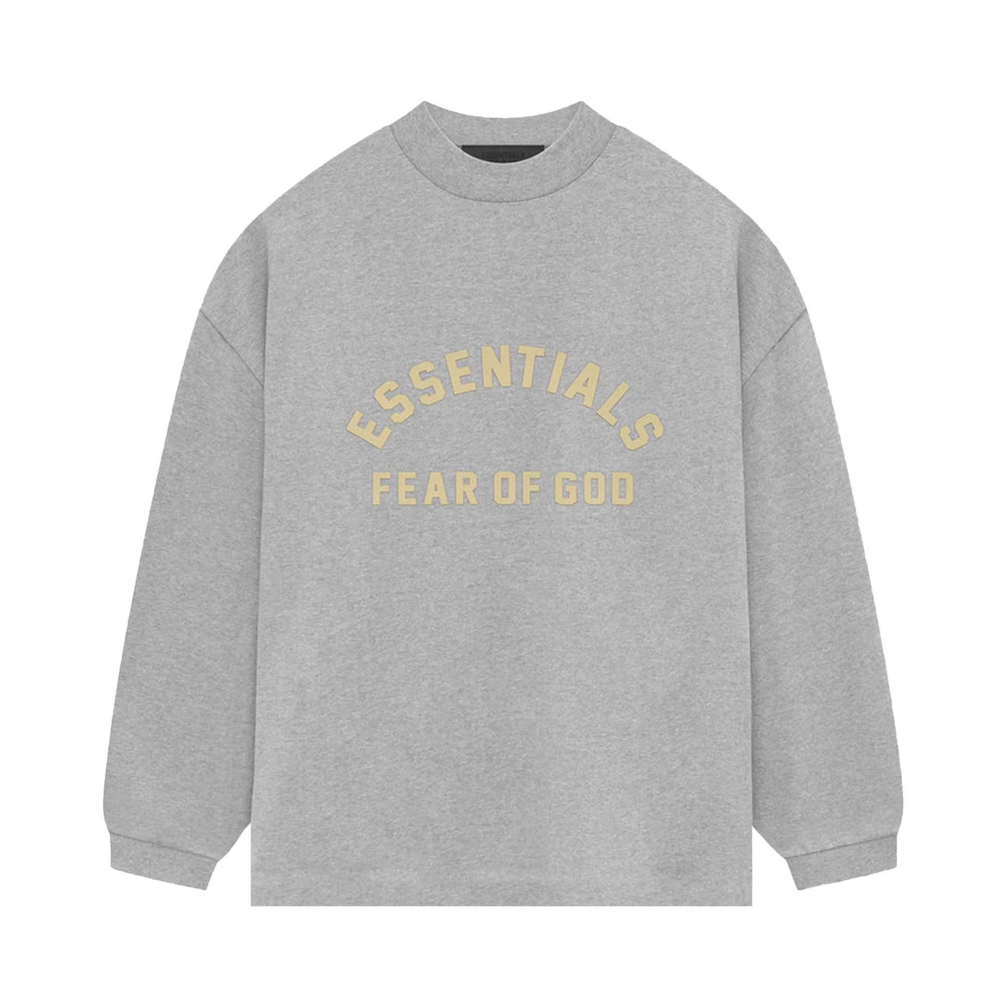 Fear of God Essentials Heavy Jersey Long-Sleeve T-Shirt 'Light Heather Grey' - 1