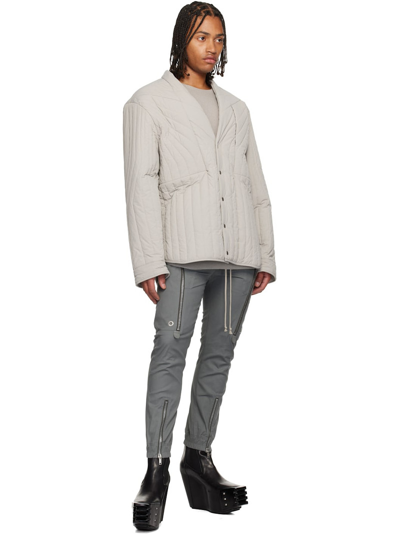 Rick Owens Gray Concordians Bauhaus Cargo Pants outlook