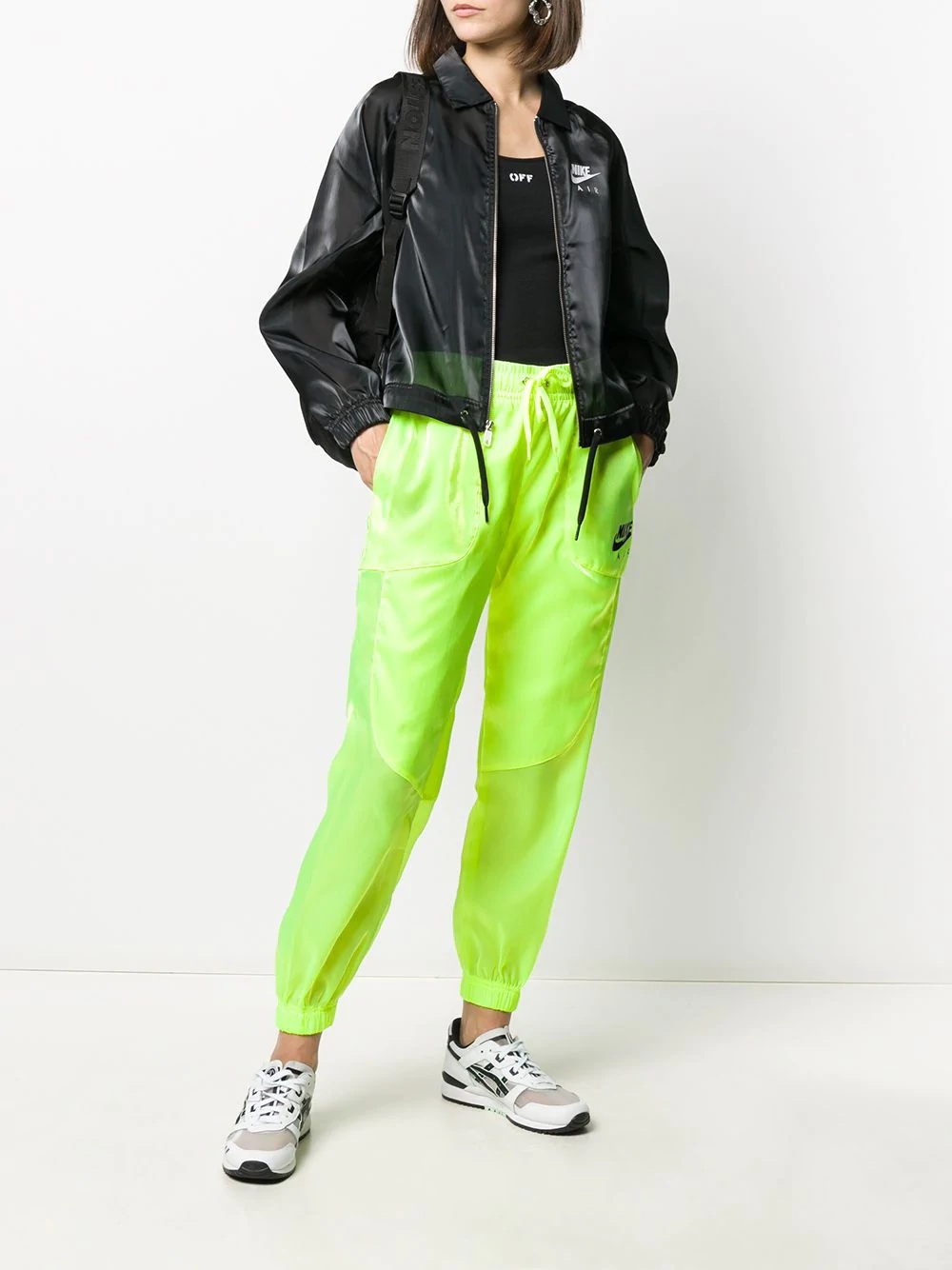 logo print track pants  - 2