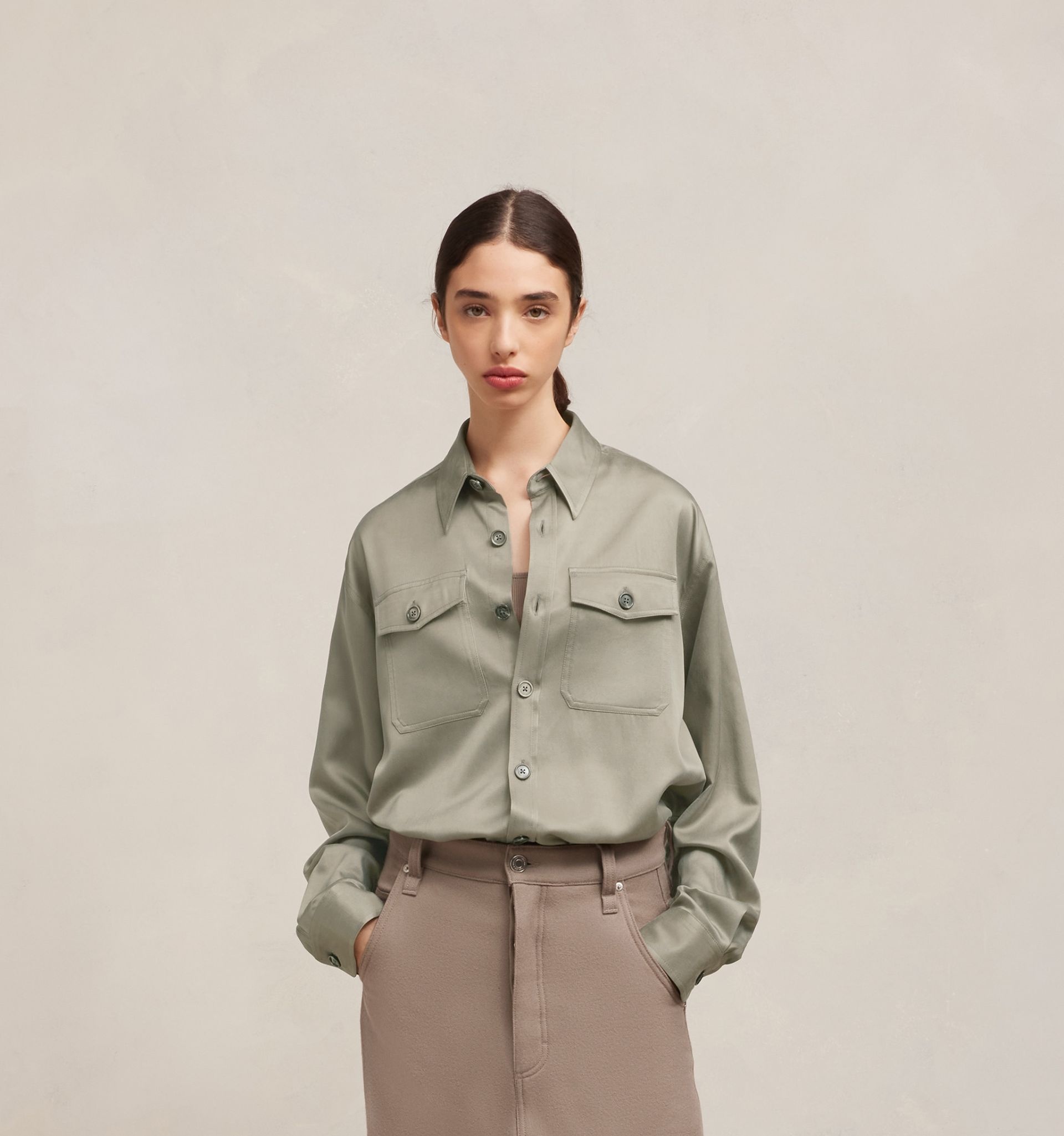 Overshirt With Chest Pocket - 7