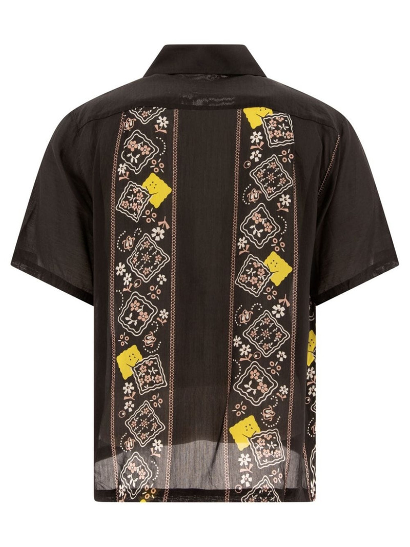 Kapital floral-pattern detailing shirt outlook