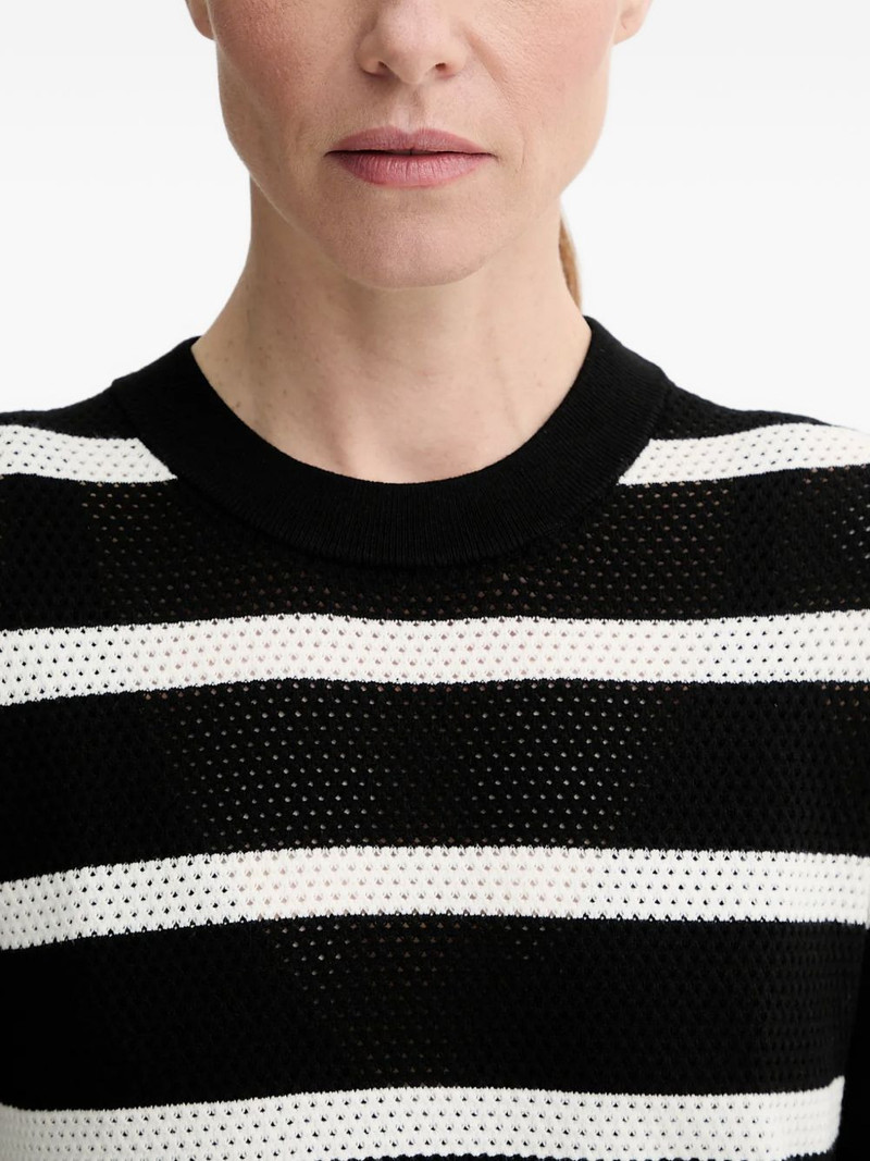 striped-pattern short-sleeve T-shirt 4