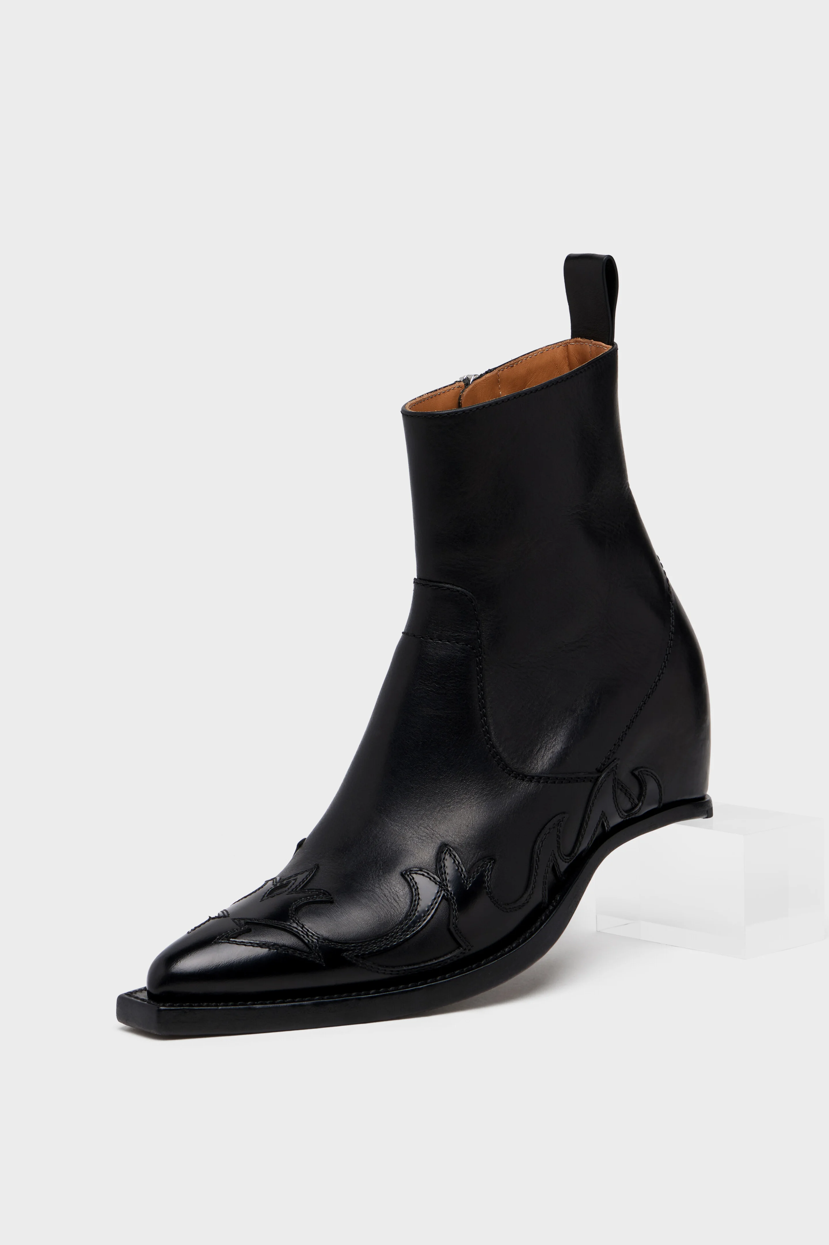 Heel-Less Western Flame Boot - 1