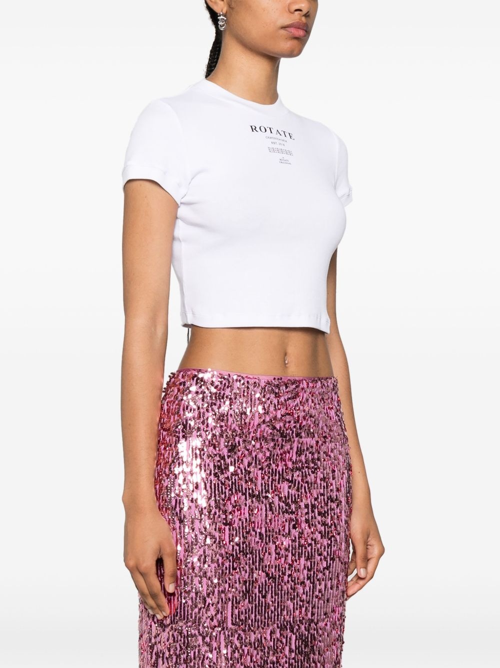 ribbed crop top - 3