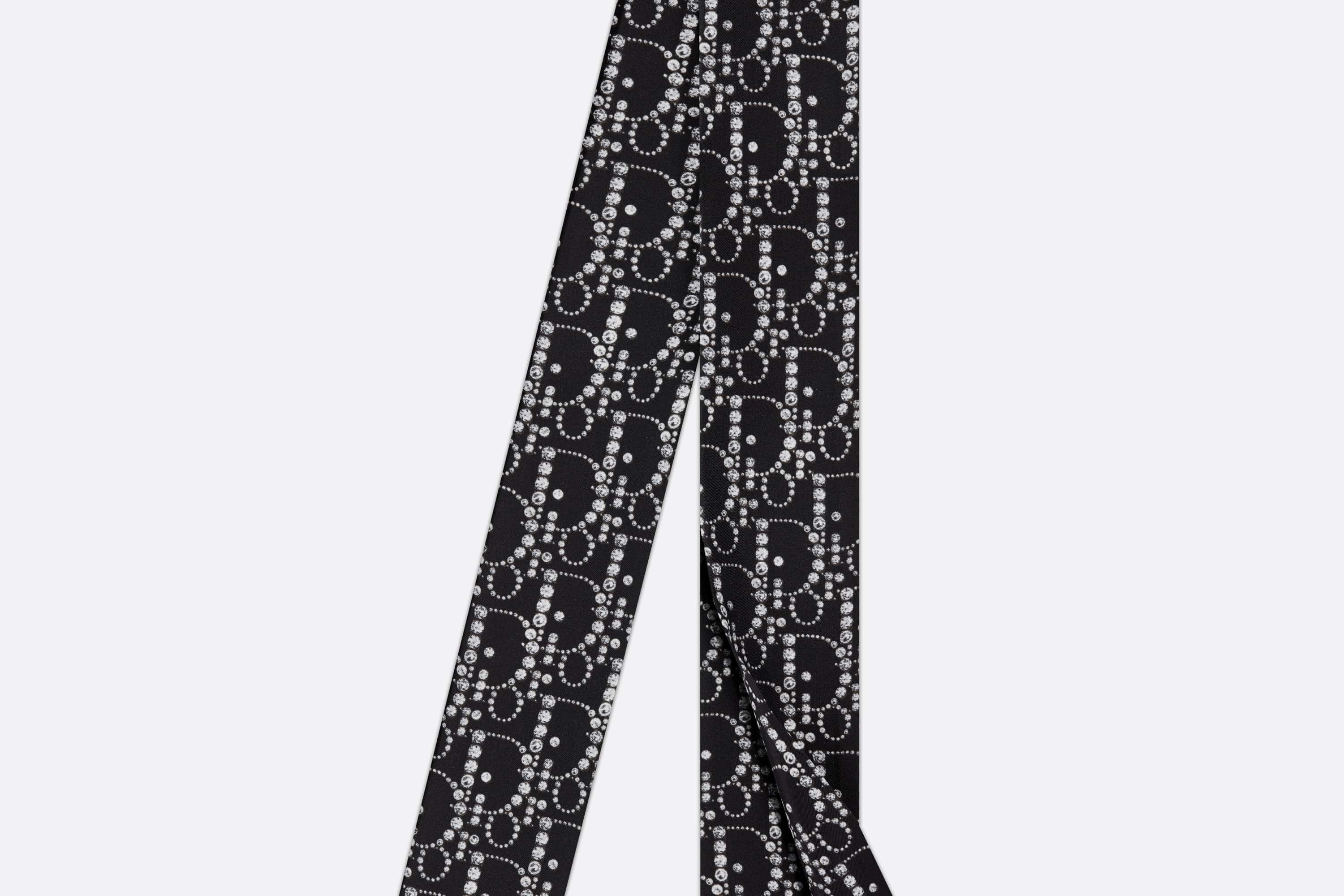 Dior Oblique Strass Flowing Tie - 2
