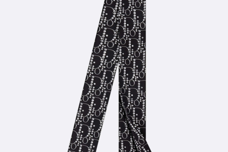 Dior Dior Oblique Strass Flowing Tie outlook