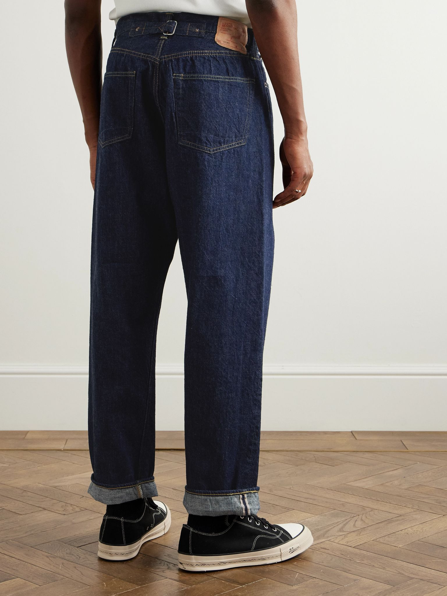 Grand Dad's Straight-Leg Selvedge Jeans Blue - 4