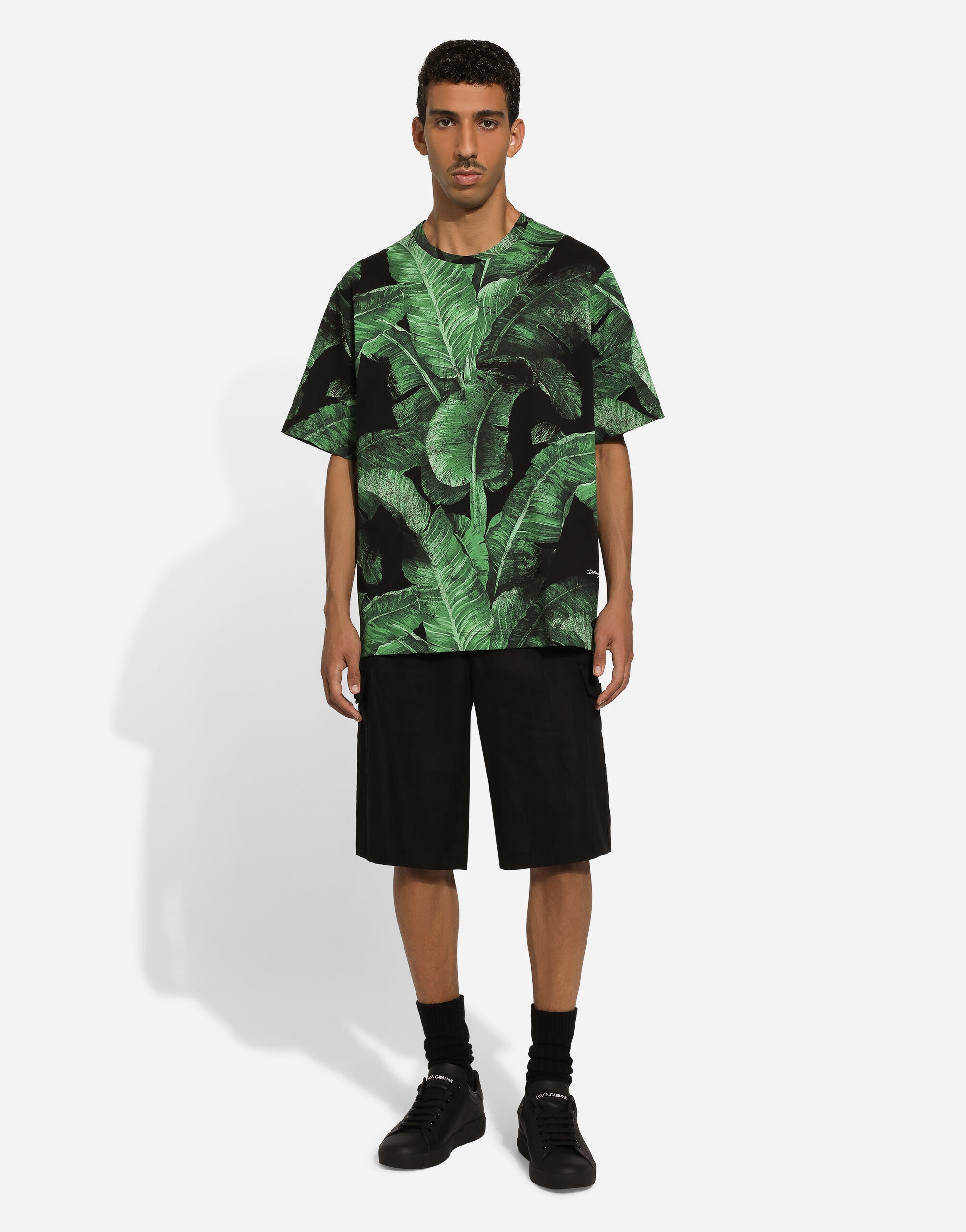 Linen cargo shorts with tag - 2