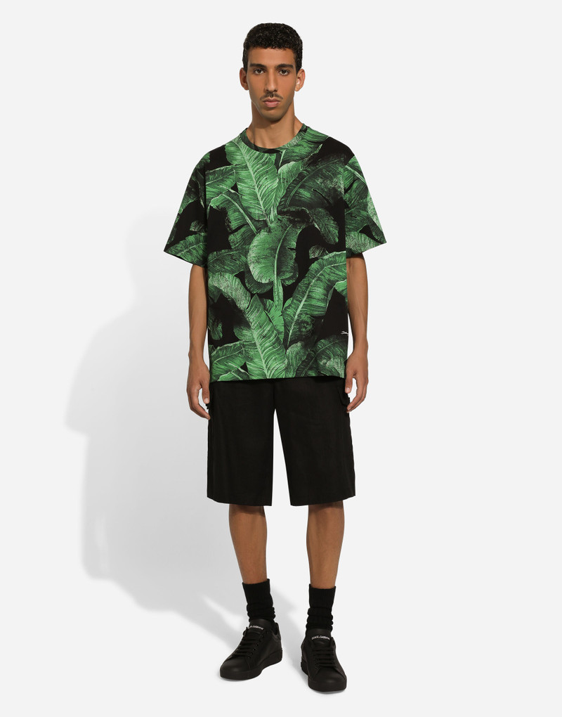 Dolce & Gabbana Linen cargo shorts with tag outlook