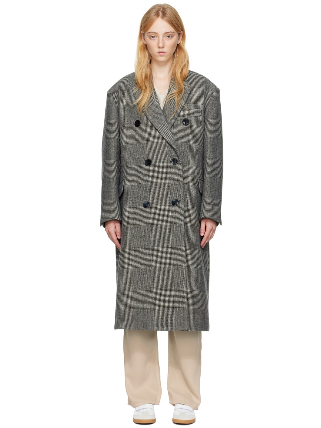 Black & Off-White Lojimiko Coat - 1