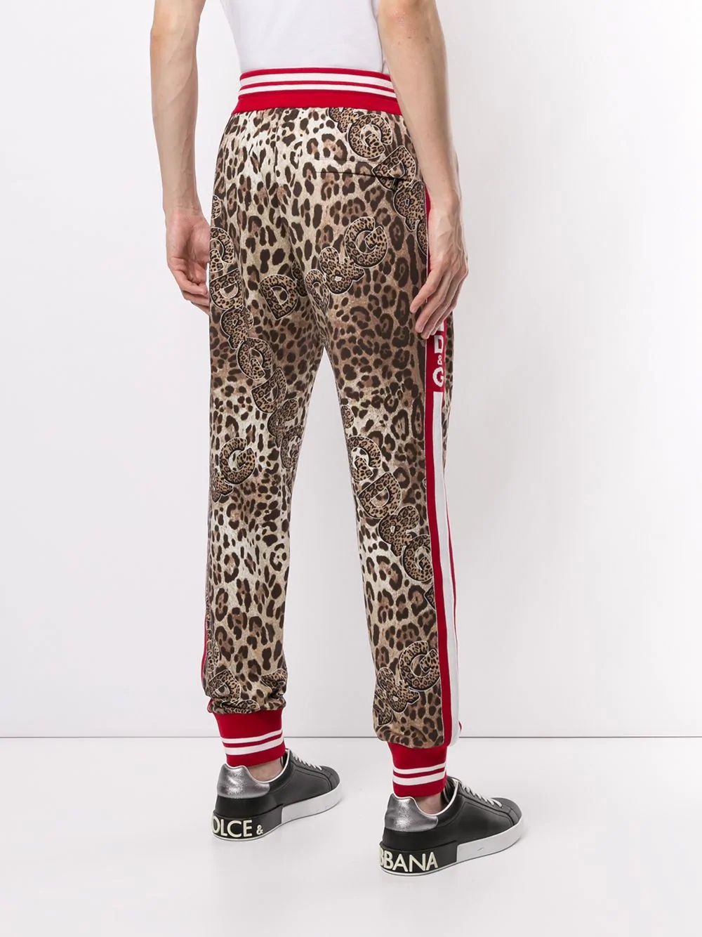 leopard-print track pants - 4