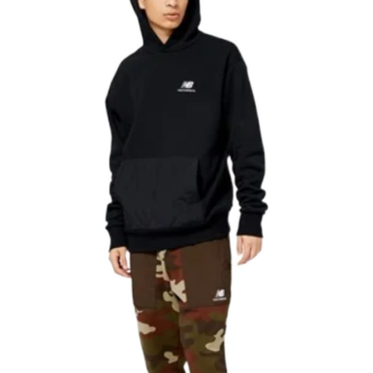 New Balance Athletics Quilted Fleece Hoodie 'Black' MT23505-BK - 3