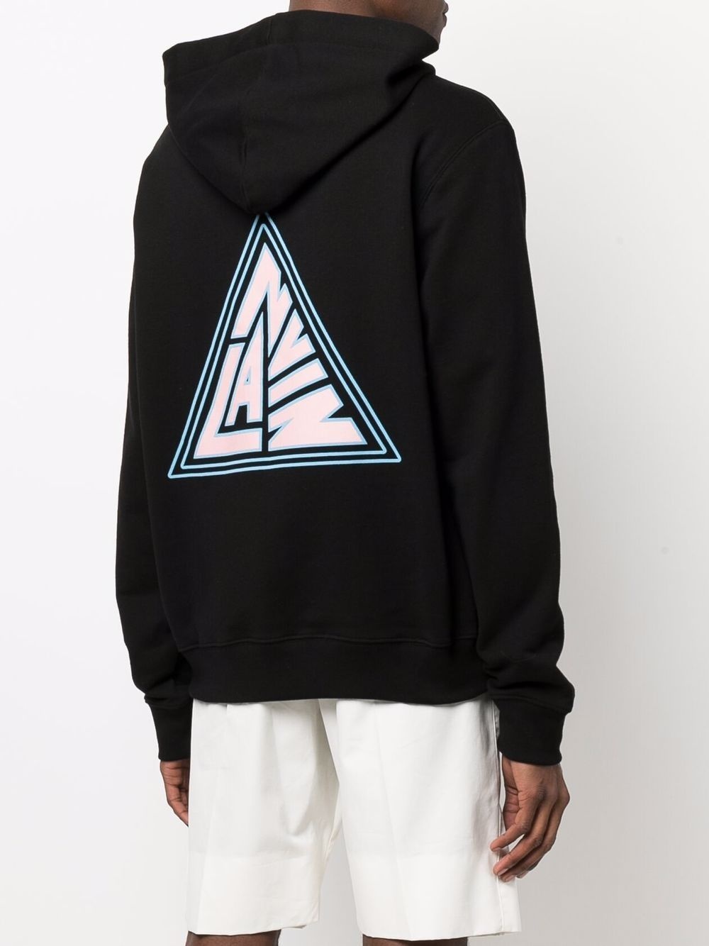 logo-print drawstring hoodie - 4