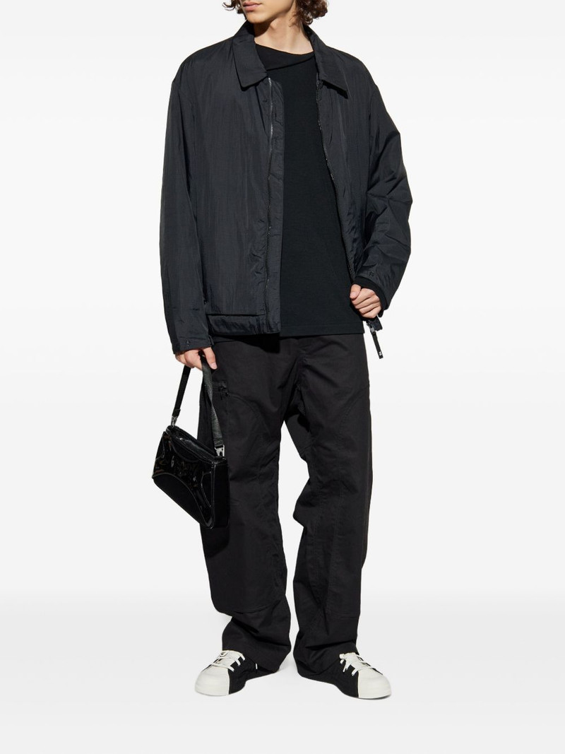 Yohji Yamamoto folded-neck long-sleeve T-shirt outlook