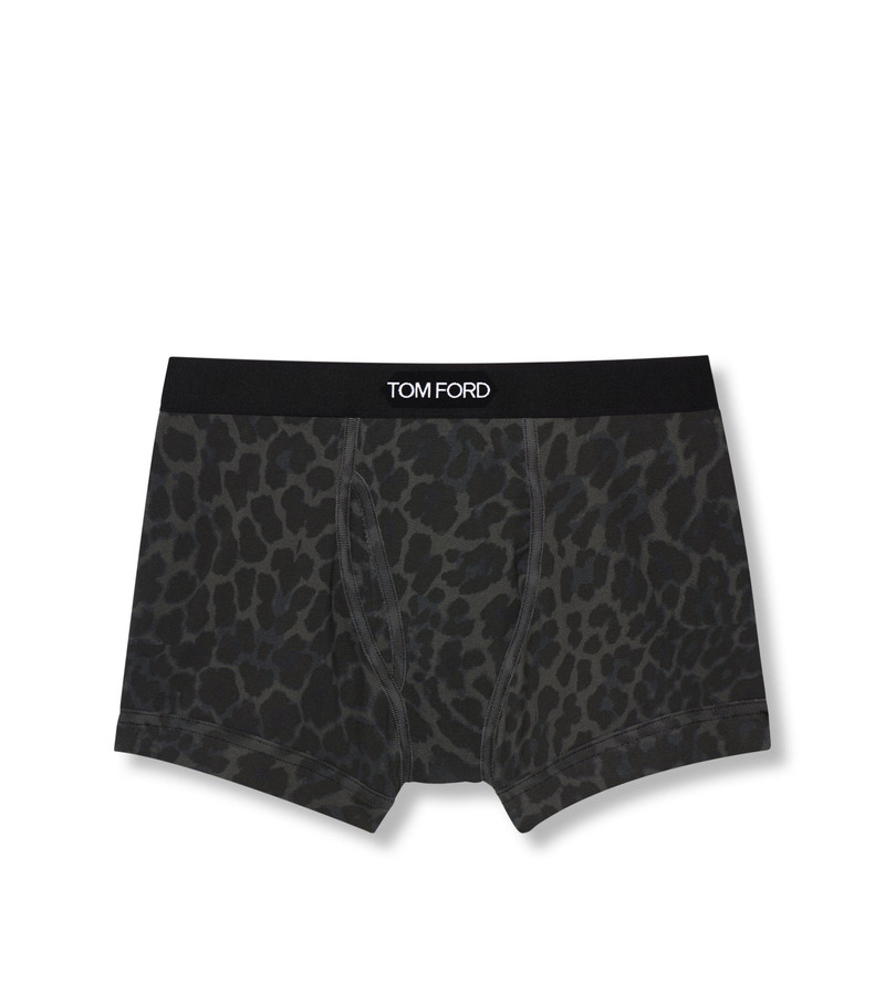 REFLECTIVE LEOPARD COTTON BOXER BRIEFS 1