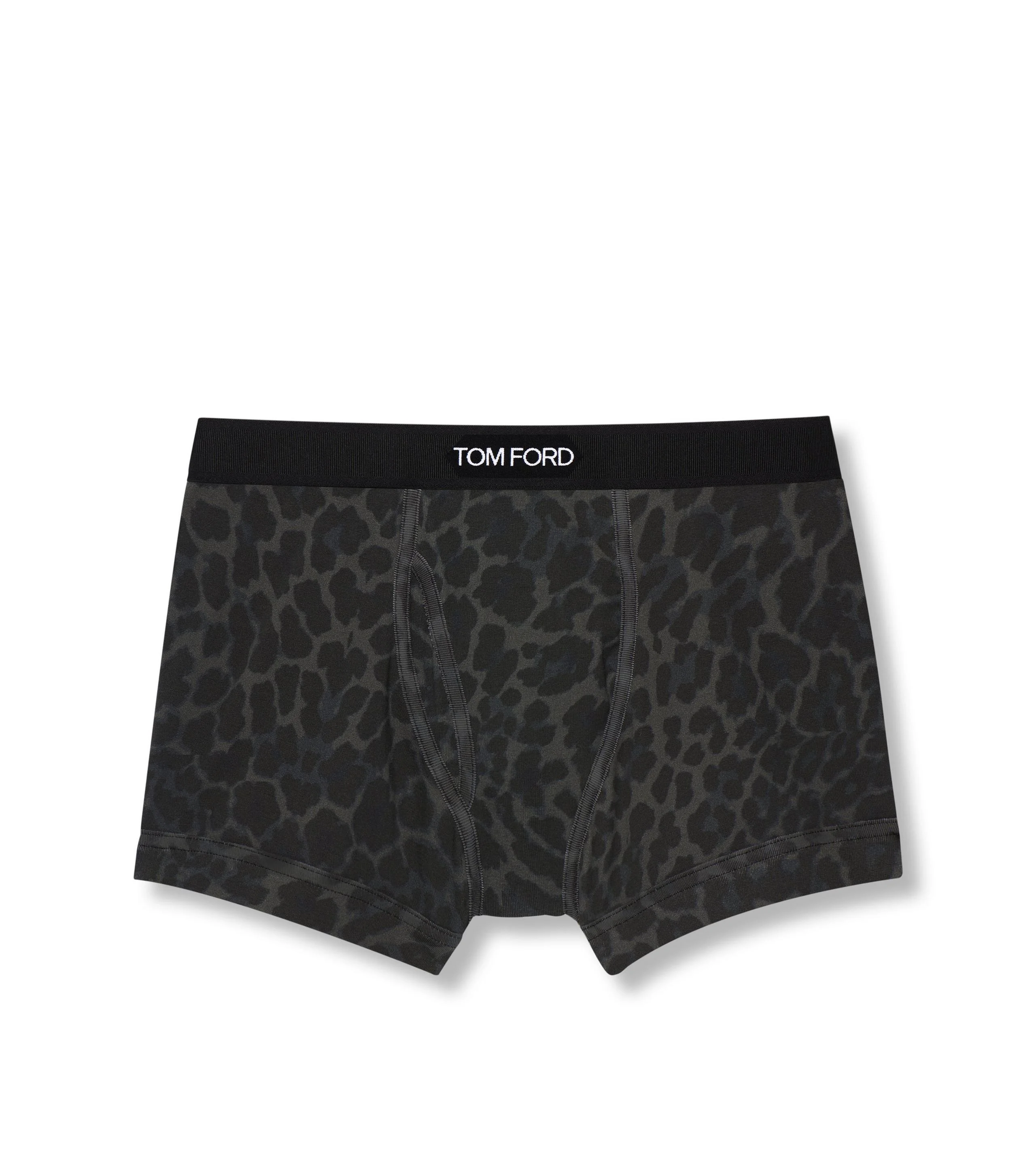REFLECTIVE LEOPARD COTTON BOXER BRIEFS - 1