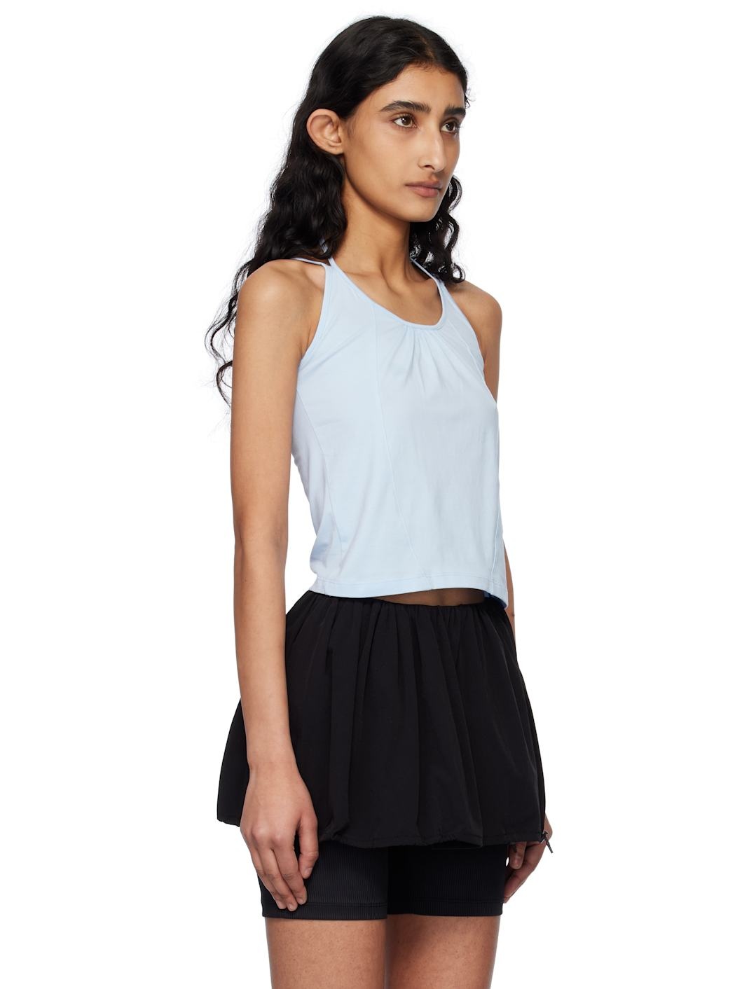 Blue Double Strap Tank Top - 2