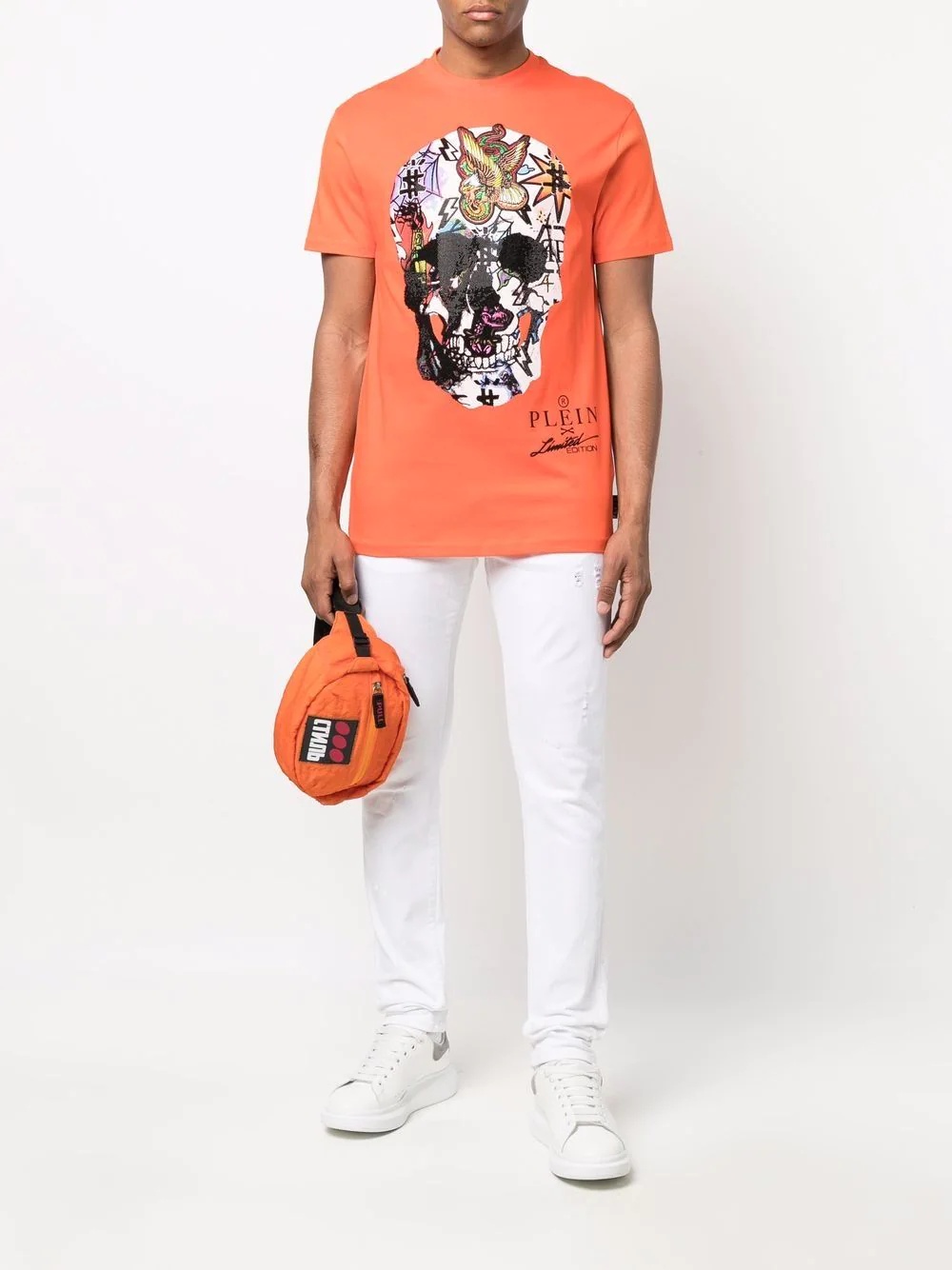 skull print T-shirt - 2