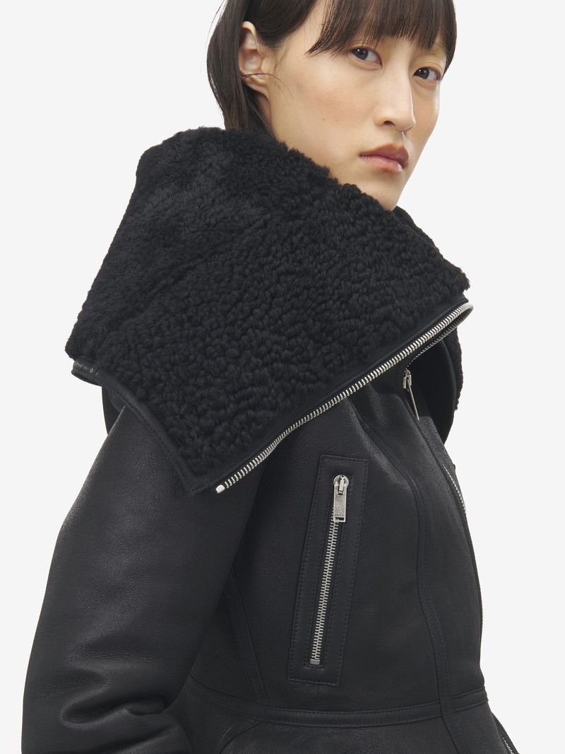 Peplum Shearling Jacket 6