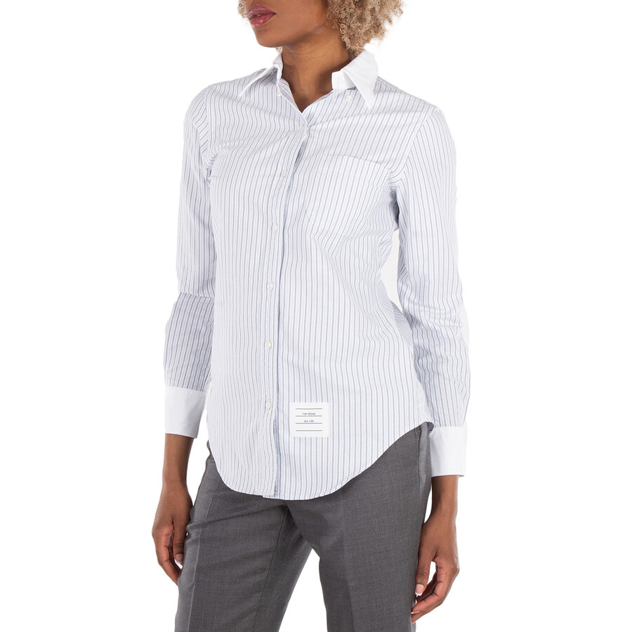 Thom Browne Stripe Oxford Classic Shirt - 2