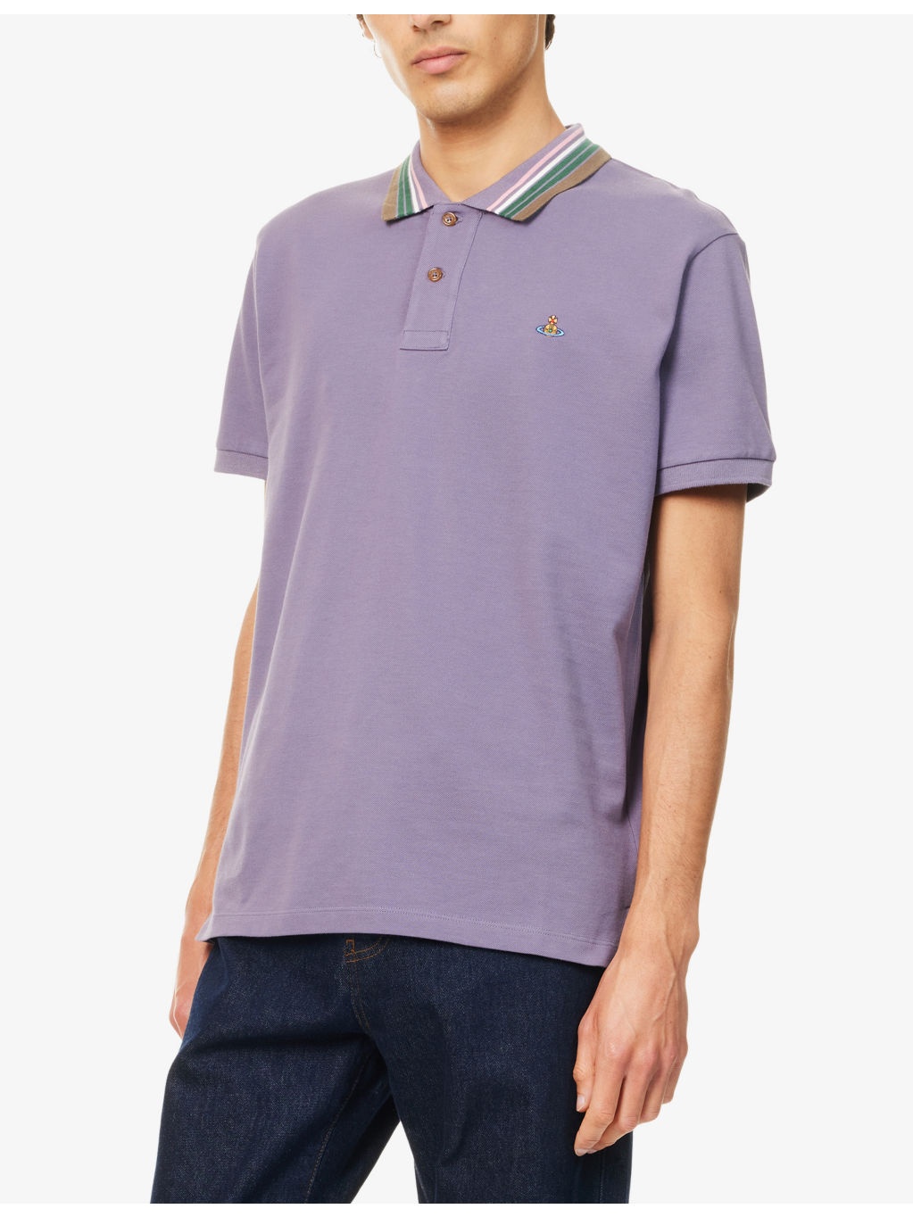 Classic Embroidered-Logo Polo Top - 3