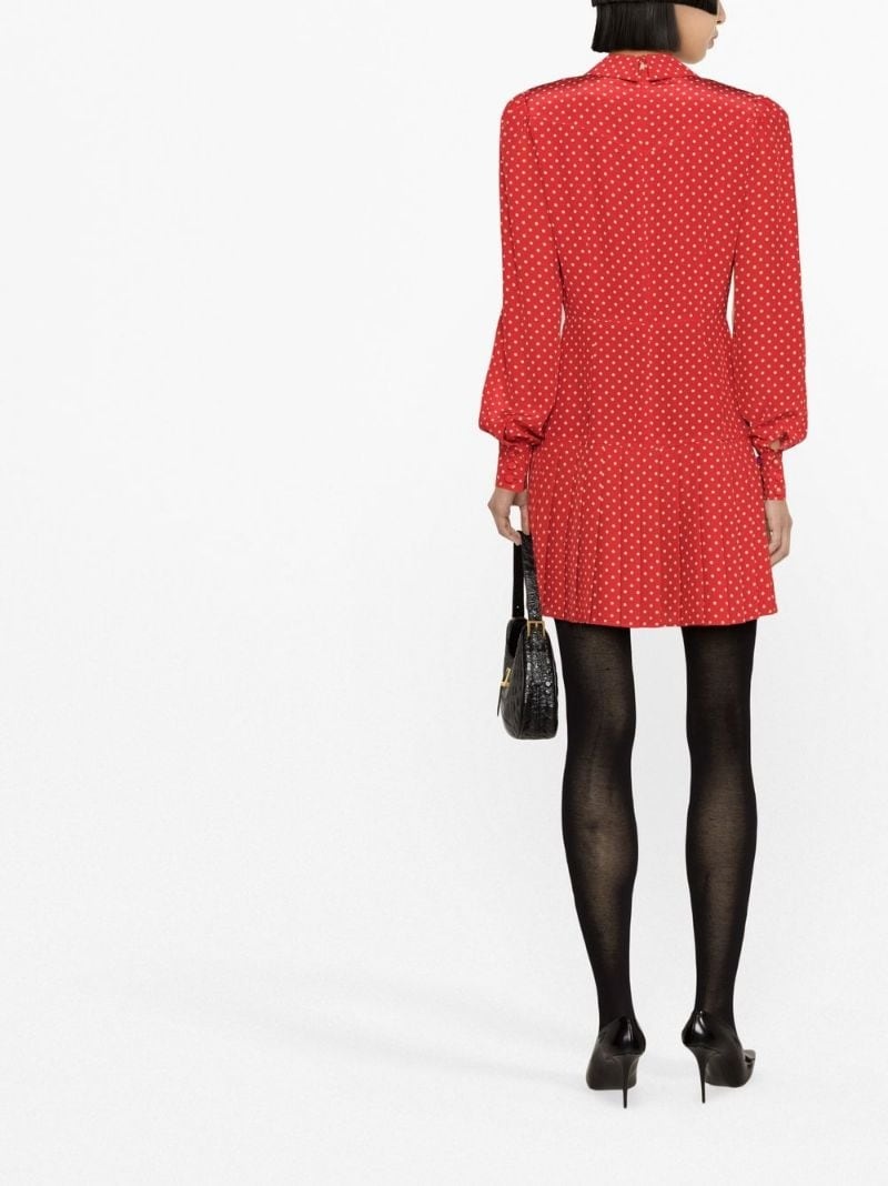 polka-dot minidress - 4