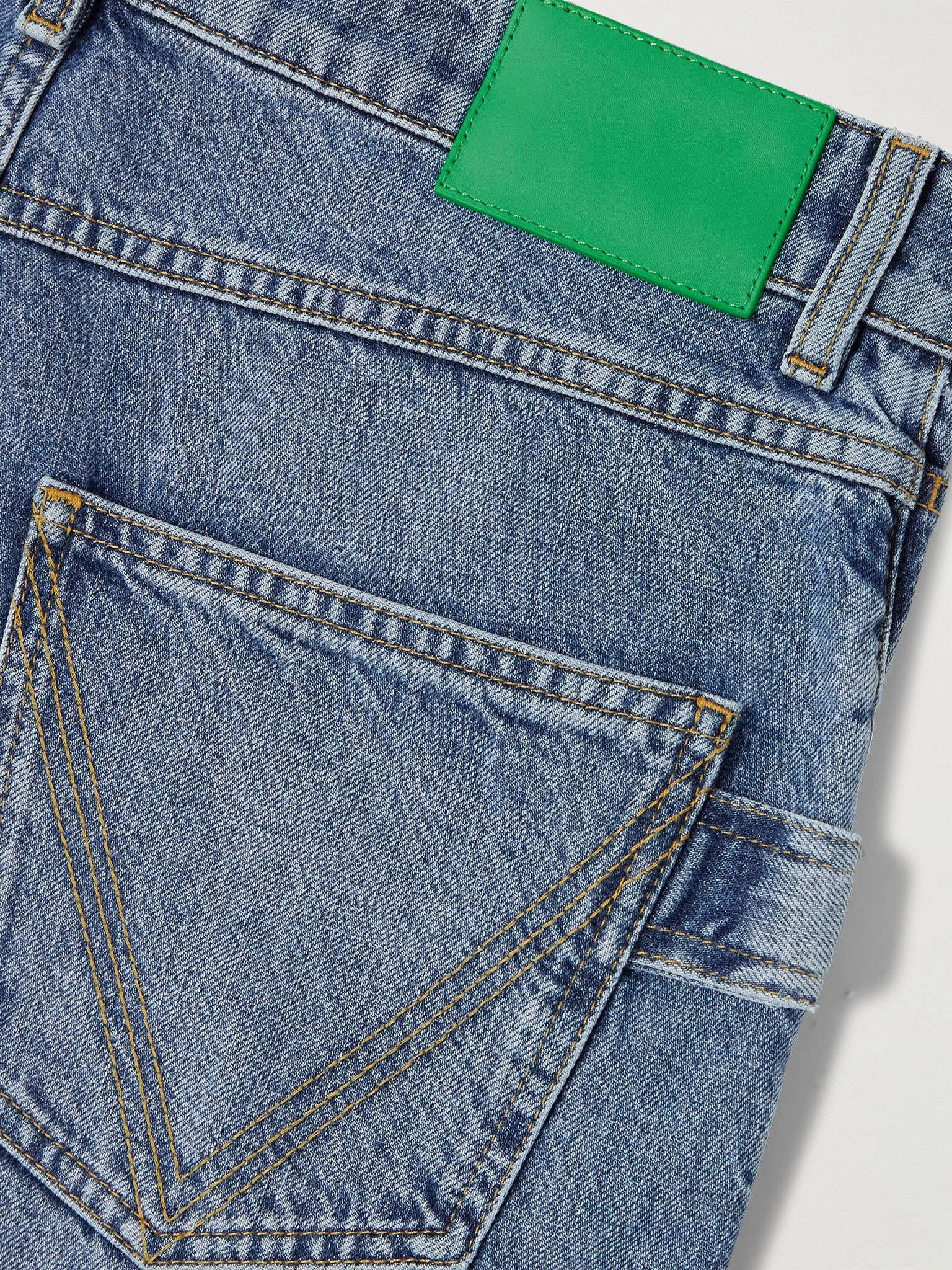 High-rise straight-leg jeans Blue - 6