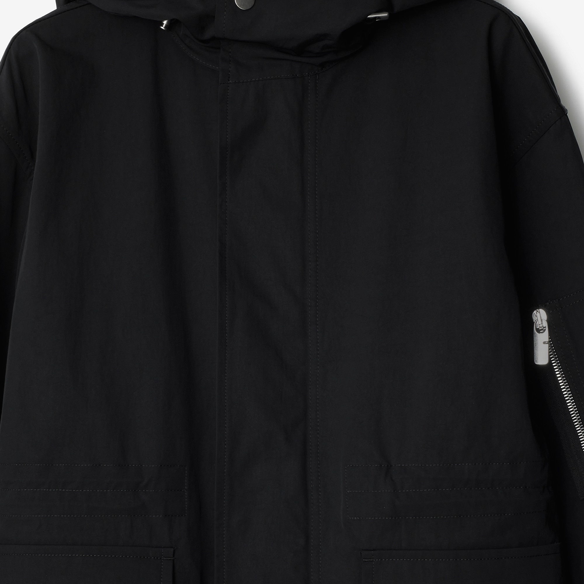 Short Nylon Cotton Parka - 5