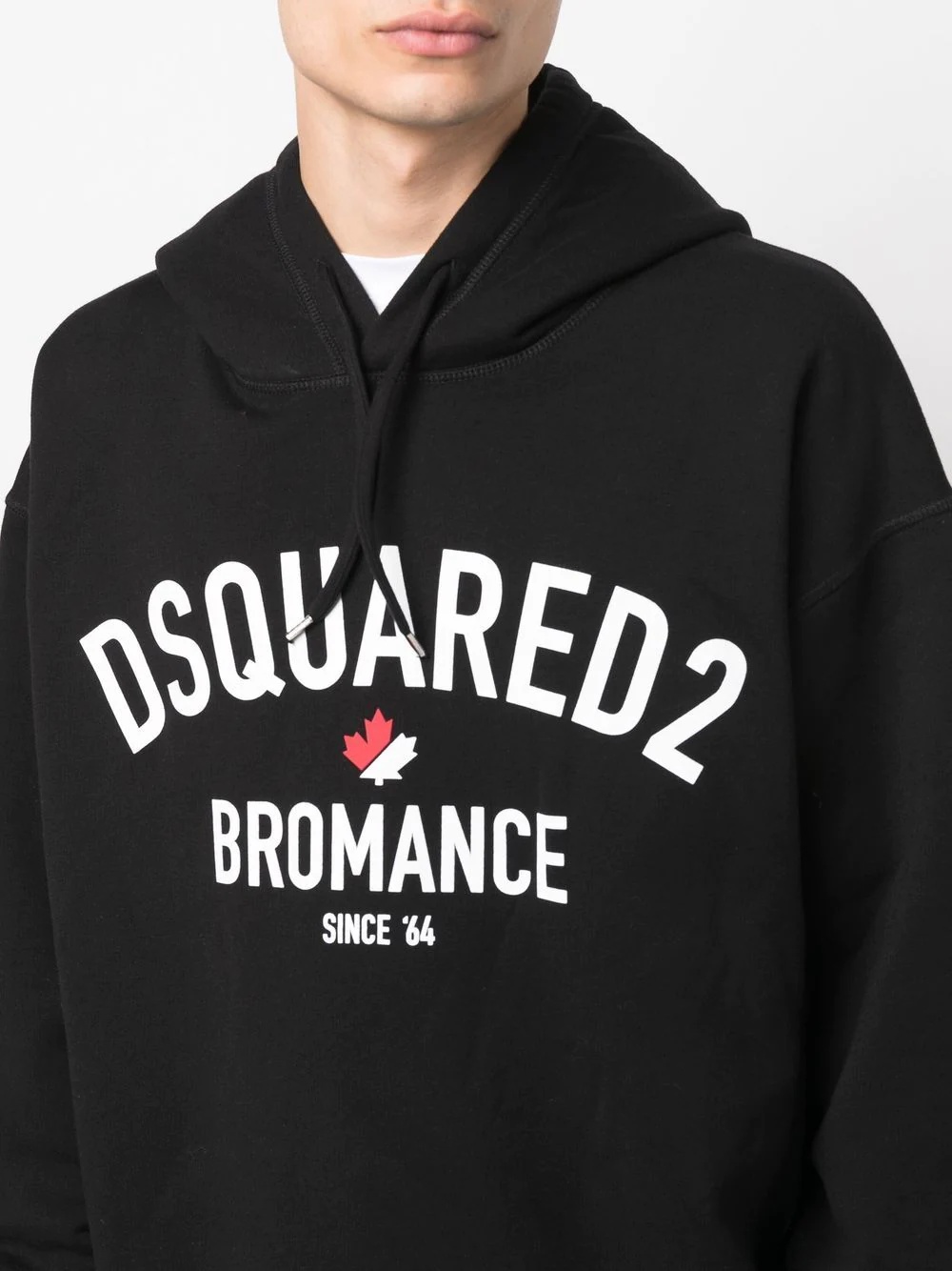 Bromance-print logo hoodie - 5