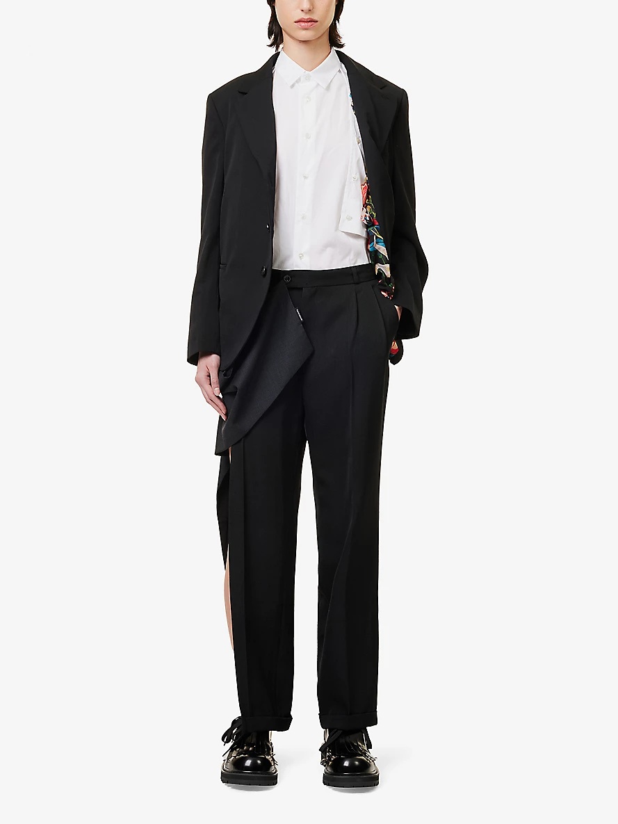 Comme Des Garçons Shirt single-breasted tailored jacket - Black