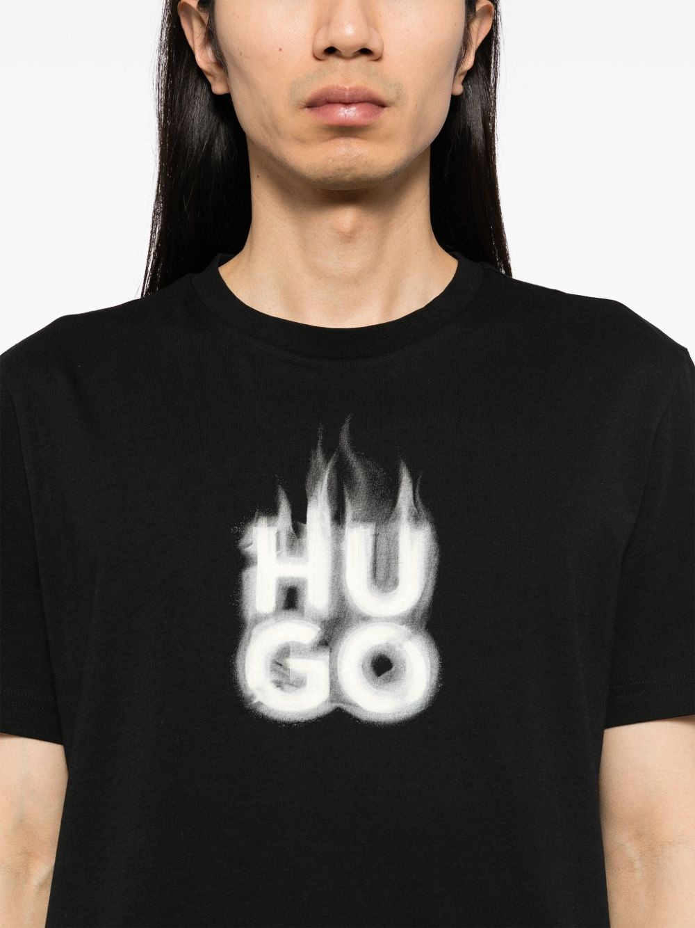 logo print T-shirt - 4