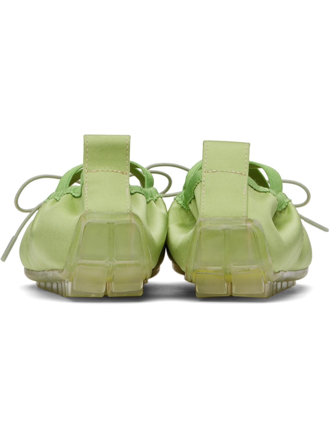 Green Grip Ballerina Flats - 2