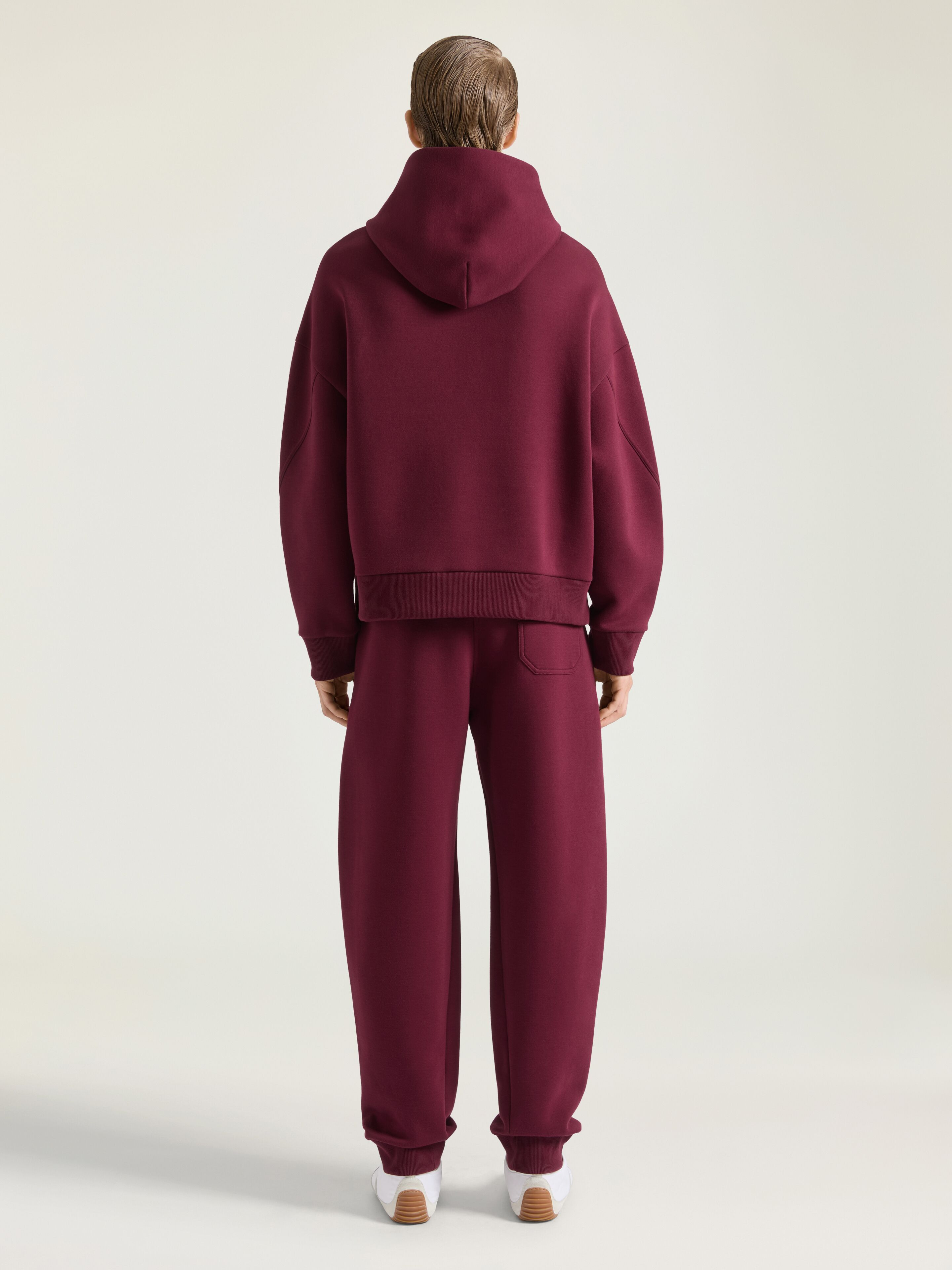 HOODIE IN SCUBA WITH GIVENCHY EMBROIDERY - 3