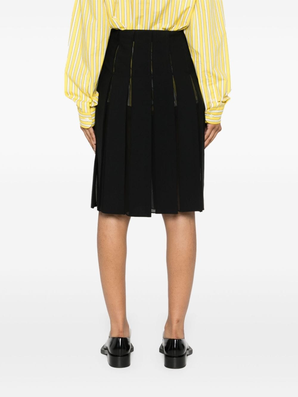 pleated midi skirt - 4